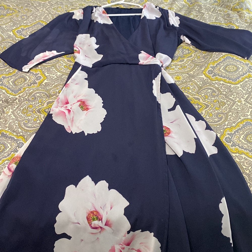 Gorgeous floor length crossover custom dress